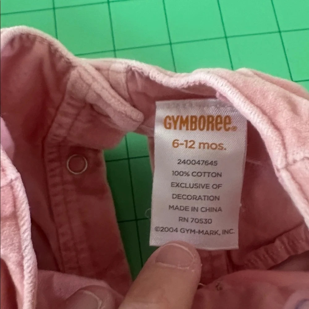 Girls 6/12 Month Overall Gymboree
